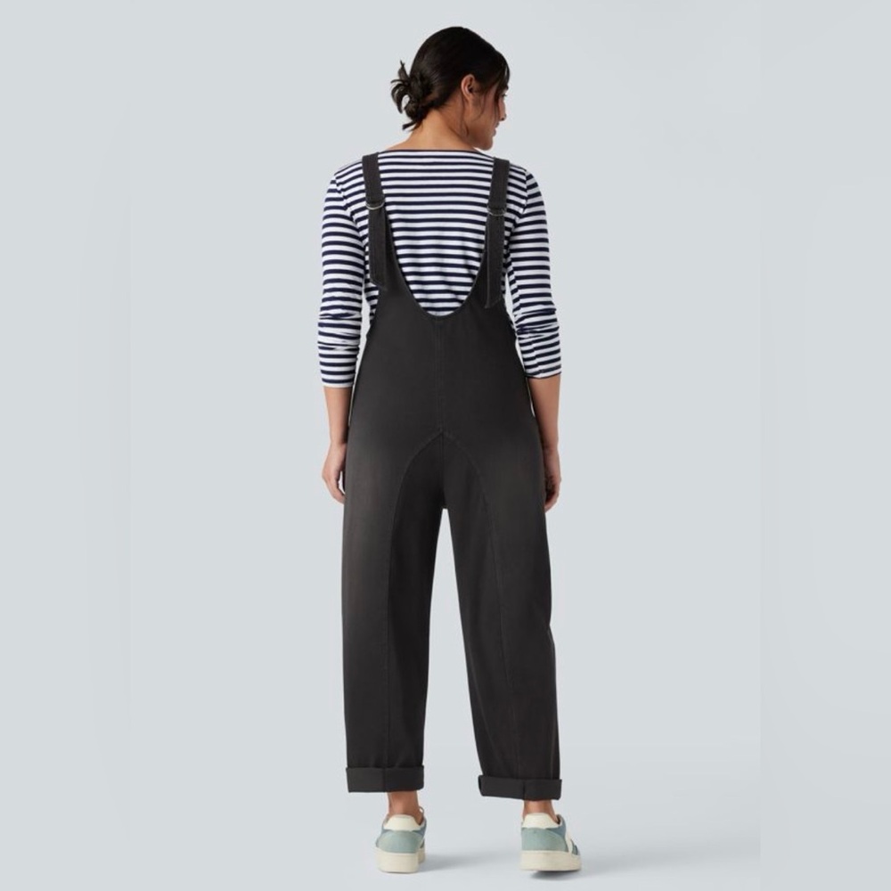 Halara Flex™ V Neck Adjustable Straps Washed Deni… - image 2